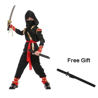 Spooktacular Creations Disfraz de ninja de lujo para niños, disfraz de  ninja de Halloween