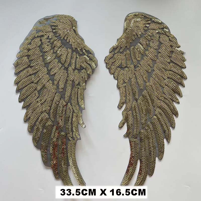 Parches De Disenador Alas De Angel Lentejuelas Bordado Apliques De Hierro En Ropa Termoadhesiva Parche DIY Para Shopee Colombia