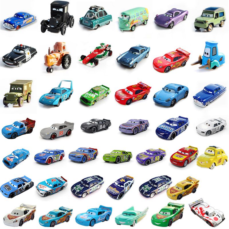 Disney Pixar Cars Coche De Juguete Para Ninos Aleacion McQueen Mc Uncle Car King Roadblock Sheriff Shopee Colombia