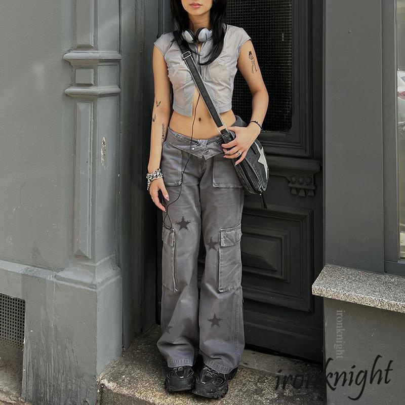 Pantalones Casuales Para Mujer - Cintura Alta, Holgados Y Con Bolsillos, Ideales Para Otoño/invierno