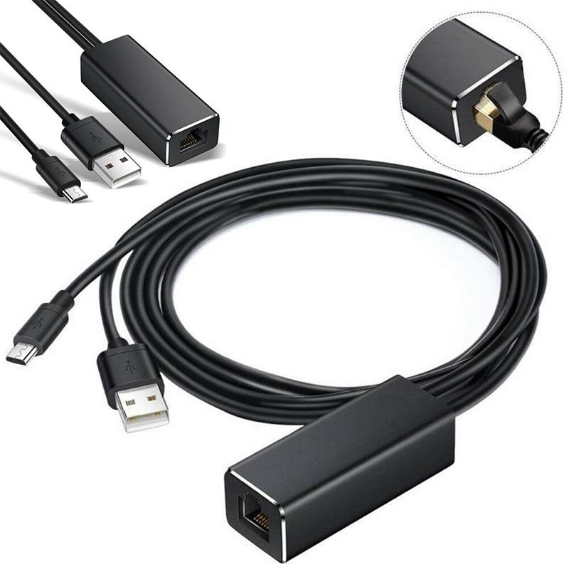 Adaptador Ethernet Micro USB A RJ45 10/100Mbps Cable De Red Para Fire TV  Stick