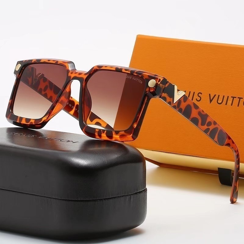 Louis Vuitton Original (Con Caja De Gafas De Sol Set) Hombres Y Mujeres  Bonito Embalaje Lujoso Las Nuevas Deslumbrantes De Paseo Al Aire Libre