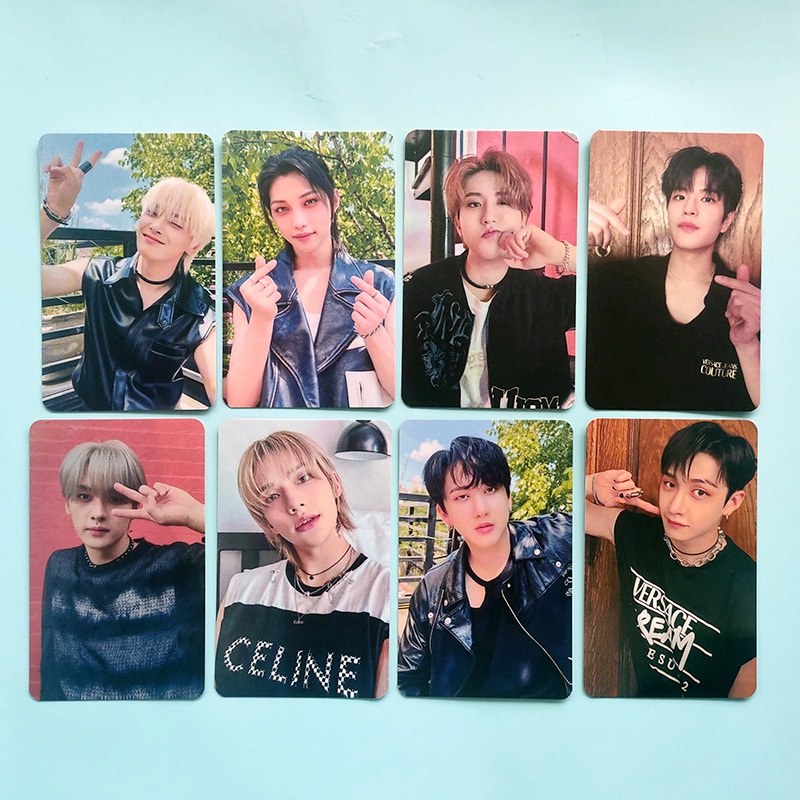 8 Unids/set Stray Kids photocards MAXIDENT collection card Postal Tarjeta  Pequeña