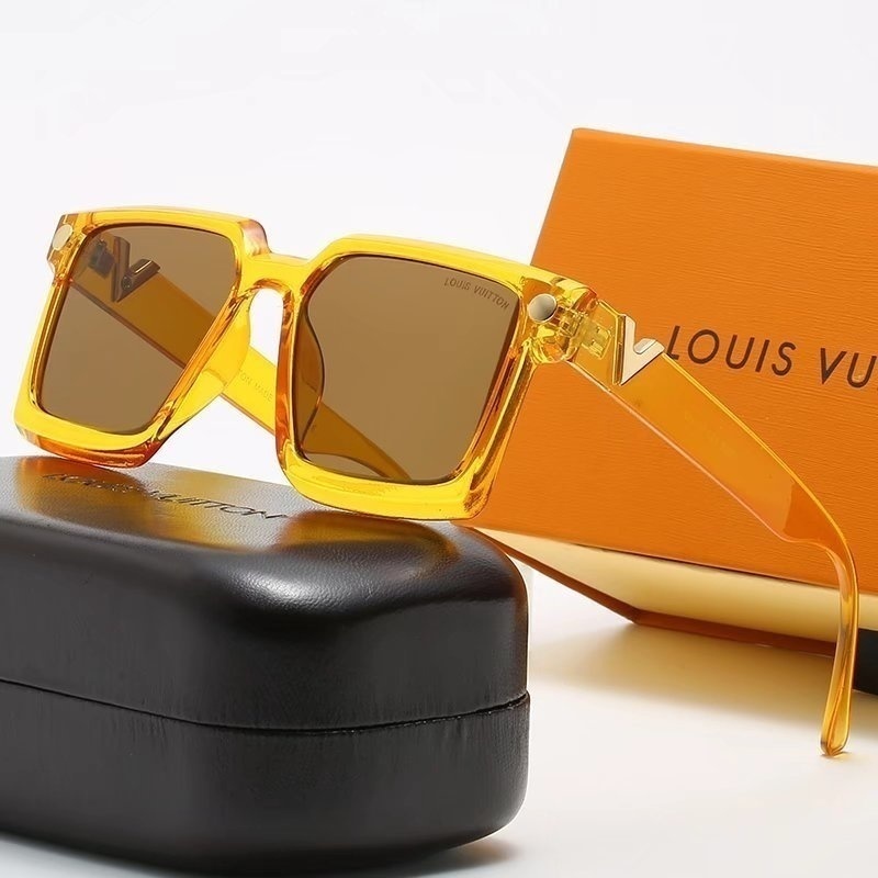 Louis Vuitton Original (Con Caja De Gafas De Sol Set) Hombres Y Mujeres  Bonito Embalaje Lujoso Las Nuevas Deslumbrantes De Paseo Al Aire Libre