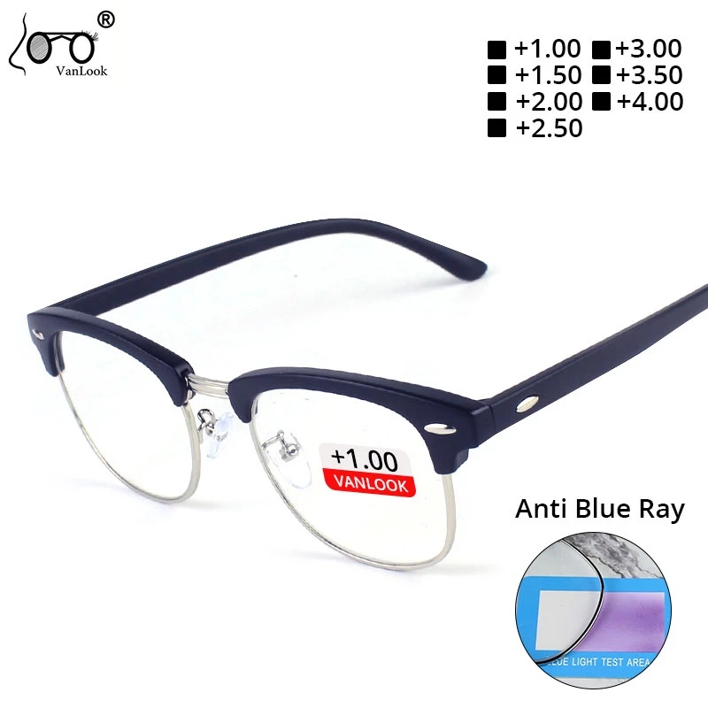 Gafas De Lectura Para Mujer Hombres Anti Blue Ray Anteojos Para Ordenador  Protección De Pantalla Marcos Completos De Ópticas + 100 + 1.50 + 2.00 +  2.50 + 3.00 + 3.50 + 4.00