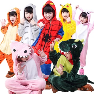 Kigurumi Stitch Adultos Animal Onesies Invierno Mujeres Pijama Mono Chico  Pareja Disfraz Cosplay Franela Dibujos animados Ropa de dormir Pijamas