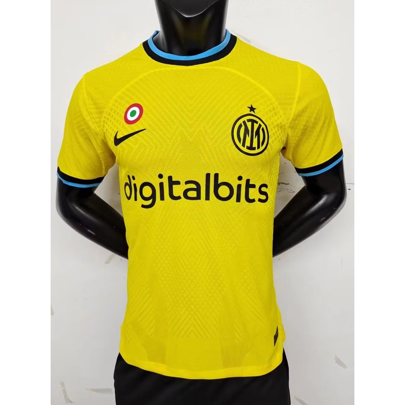 Jugadores 2223 Camiseta Amarilla Inter Milan S XXL Deportiva De