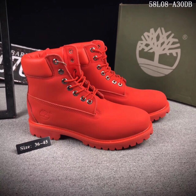 Botas timberland rojas outlet mujer