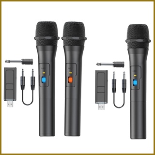 Micrófono inalámbrico karaoke uhf Sistema de micrófonos inalámbricos  profesional karaoke con receptor recargable para escuela iglesia discurso  casa
