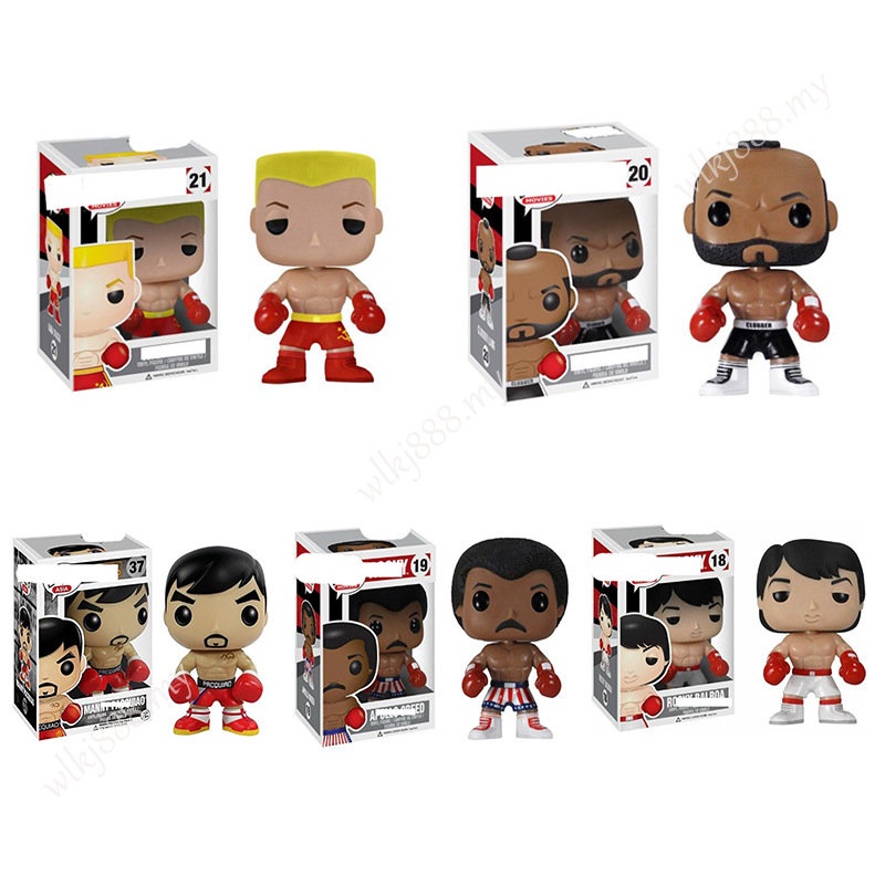 Funko Pop Movies Rocky 18 Balboa 19 Apollo Creed 0 Clubber Lang 21 Ivan Drago Figura De Accion Modelo Munecas