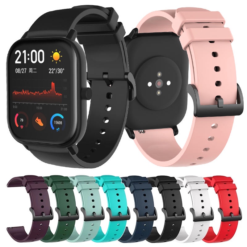 Banda de reloj de silicona para Huami Amazfit Gts 2 Mini correa de