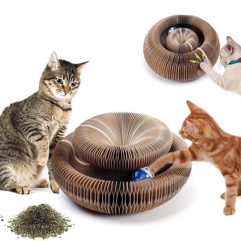 Rascador Para Gatos De Madera Con Bola De Sisal - Protege Tus Muebles