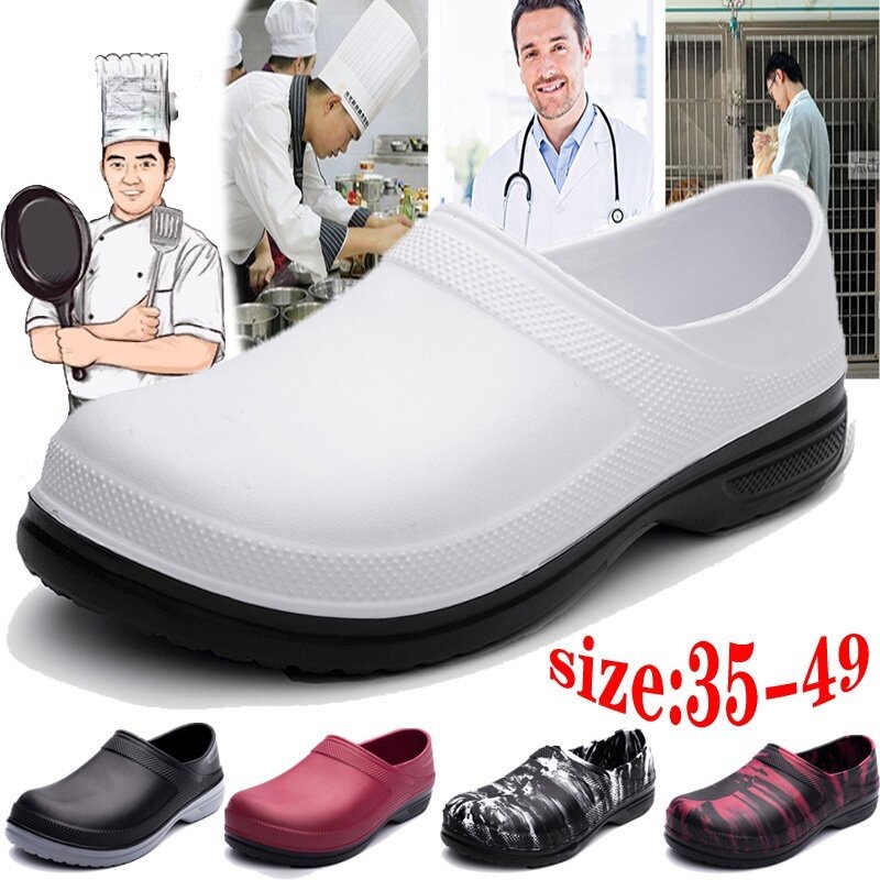 Zapatos De Chef Para Hombre, Zapatos De Restaurante Para Servicio De  Alimentos, Zapatos Antideslizantes Resistentes Al Aceite Para Cocina,  Zapatos De