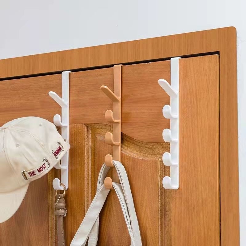 Percha De Plástico Portátil Para Armario Para Puerta De Dormitorio Perchero  Para Colgar Ropa Bolsas De Almacenamiento Para El Hogar Ganchos Para  Sombreros