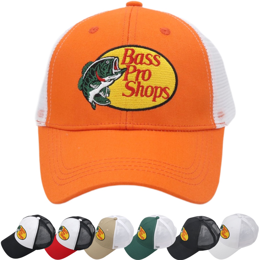 Bass-Pro Shops Sombrero De Malla Bordado Pesca Para Hombres Camionero  Algodón Al Aire Libre Gorra De Béisbol Transpirable Tamaño Ajustable