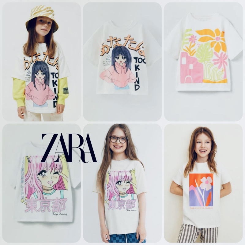 Camiseta Zara Anime ni a 10 18t