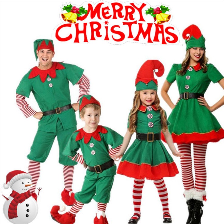 Disfraz De Duende Navideño Para Niña – Incluye Gorro, Falda, Cinturón Y Calcetines, Traje De Ayudante De Papá Noel