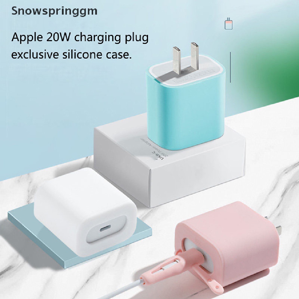Protector De Cable Snowspringgm Para iPhone 12 Carga Rápida 18/20W