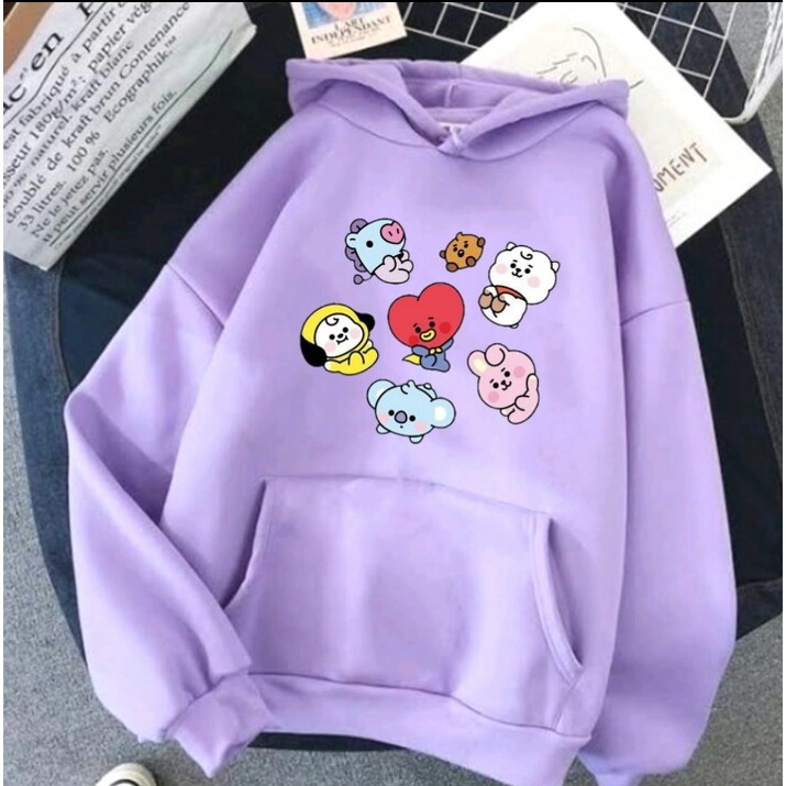 Sudadera con capucha ninas 6 10 anos BT21 BTS sueter ninas Shopee Colombia