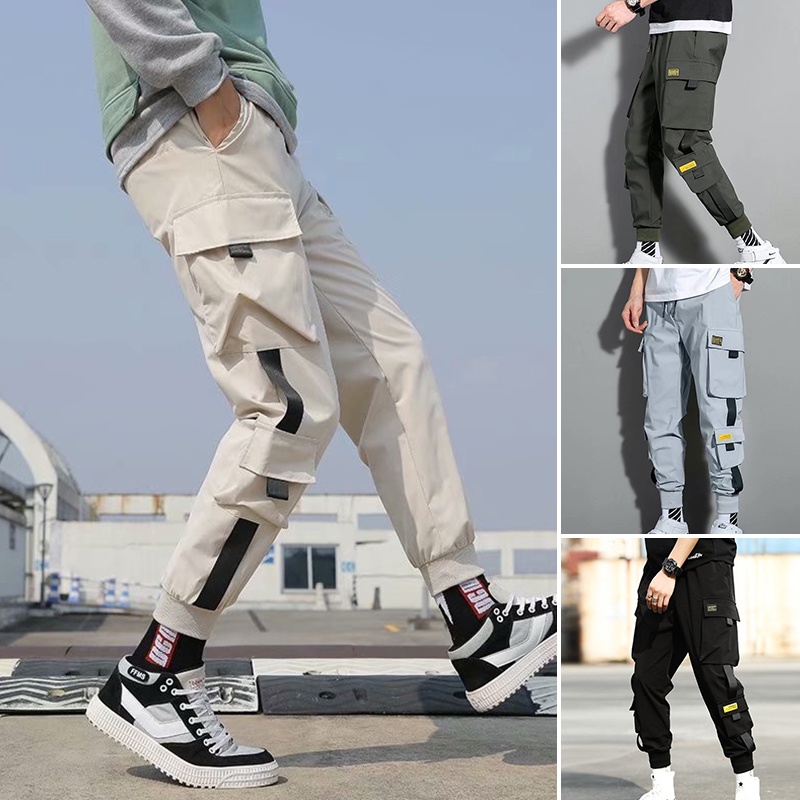 Pantalones Largos Deportivos De Gimnasio Para Hombre Chándal Moda Hip Hop  CasuaL