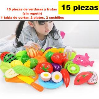 Juego Cuchillos Seguro Fruta Verduras Niños 10 Pzs Plástico