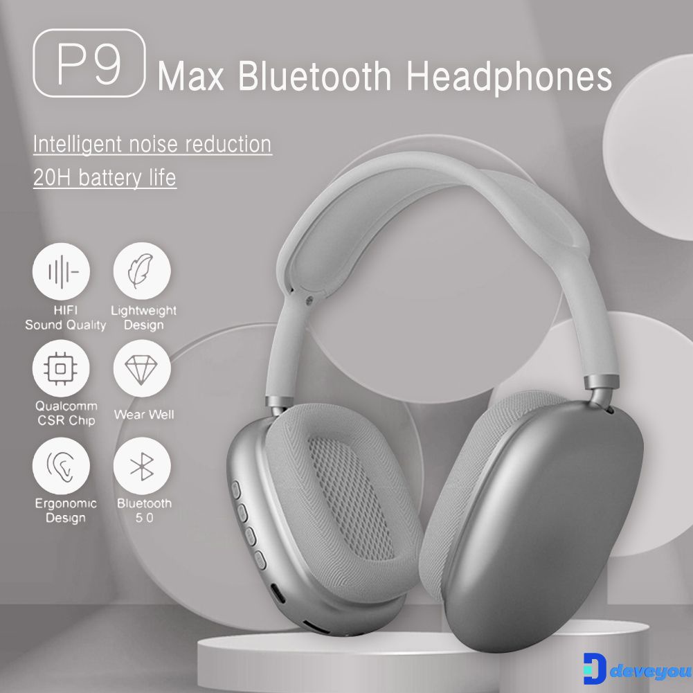 Auriculares inalámbricos Bluetooth P9 Pro Max con diadema de