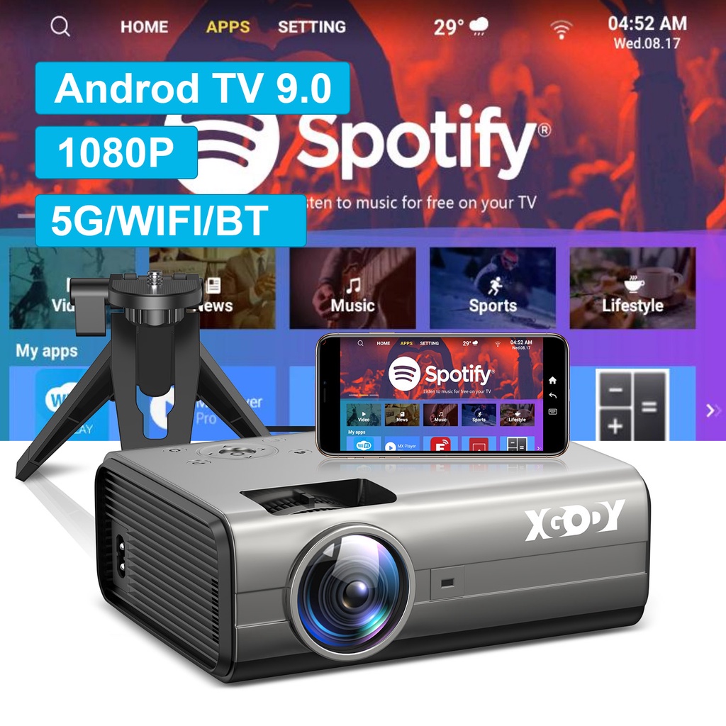 Video proyector LED con sistema operativo Android. Hasta 150