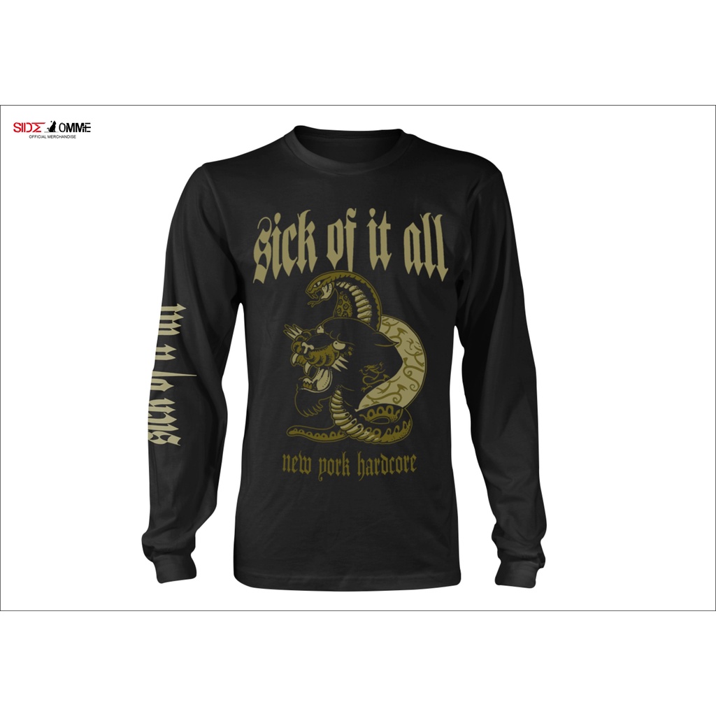 T-shirt Sick Of It All - Logo Panther - Hardcore New York - Taille M - Manches Courtes - Officiel - 3