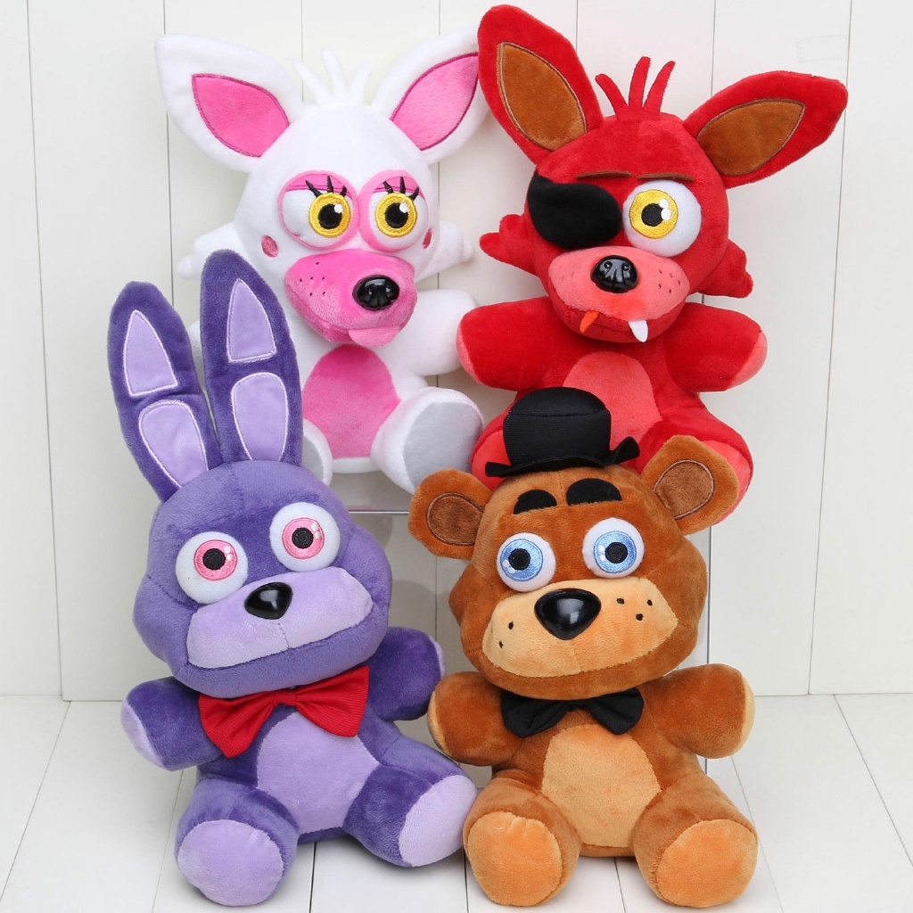 Xinchangda Peluche FNAF – 18 Cm, Coton PP, Personnages Foxy, Chica, Bonnie, Pour Fans De Five Nights