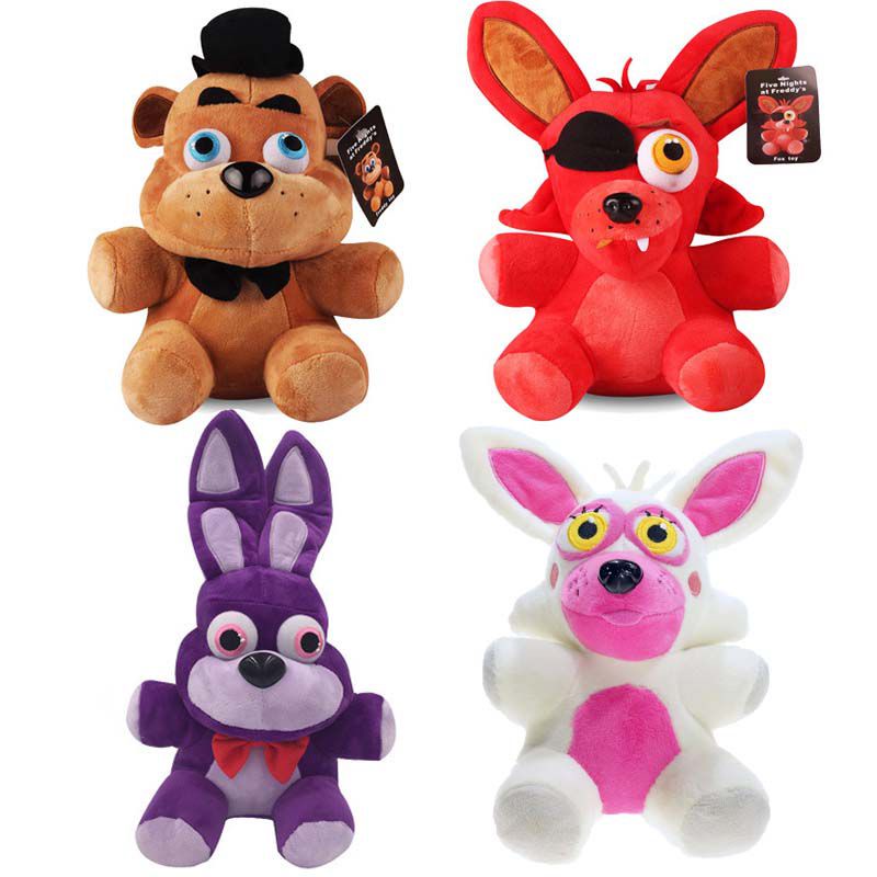 Xinchangda Peluche FNAF – Muñeco De Peluche De Five Nights At Freddy De 18 Cm, Personajes Foxy, Chica, Bonnie, Freddy Fazbear – Regalo Para Fans