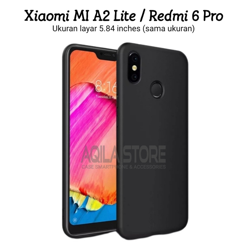 Funda Carcasa negra silicona Xiaomi Mi A2 Lite