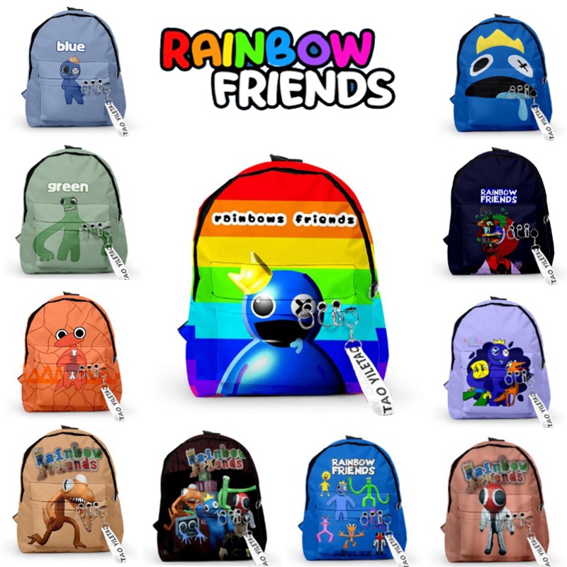 Niños Niños Niñas Roblox Rainbow Friends Imprimir Mochila Gran