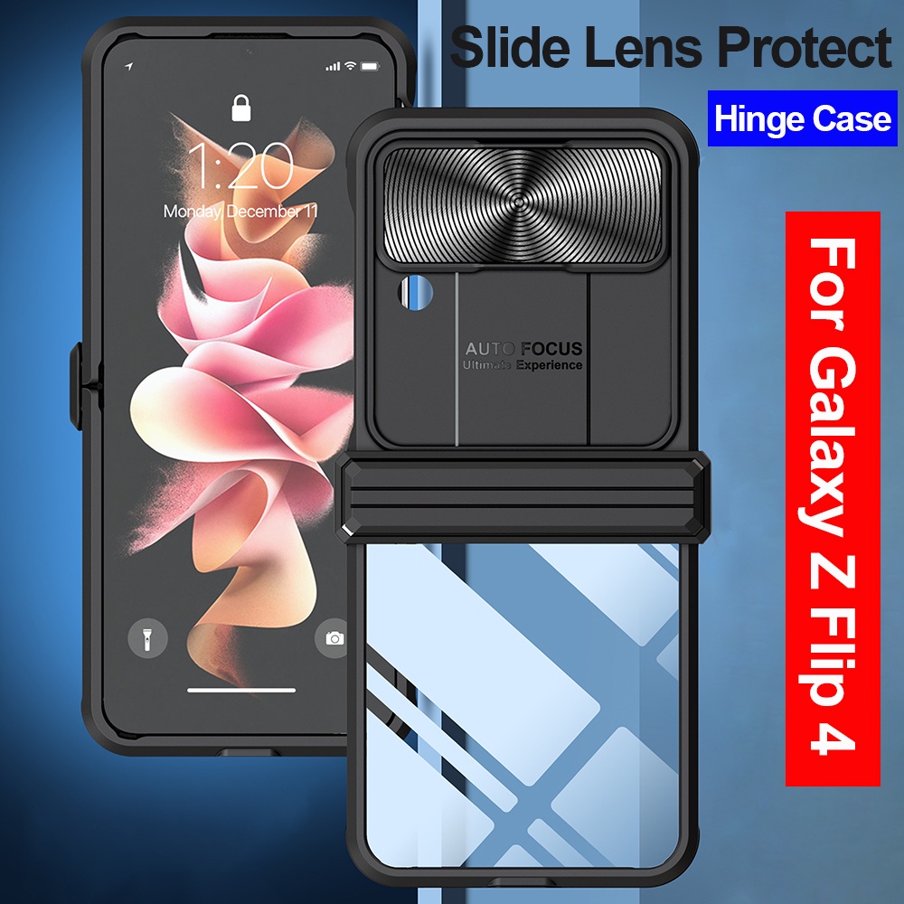 Funda Con Protector Deslizante De Camara Lente Para Samsung Galaxy