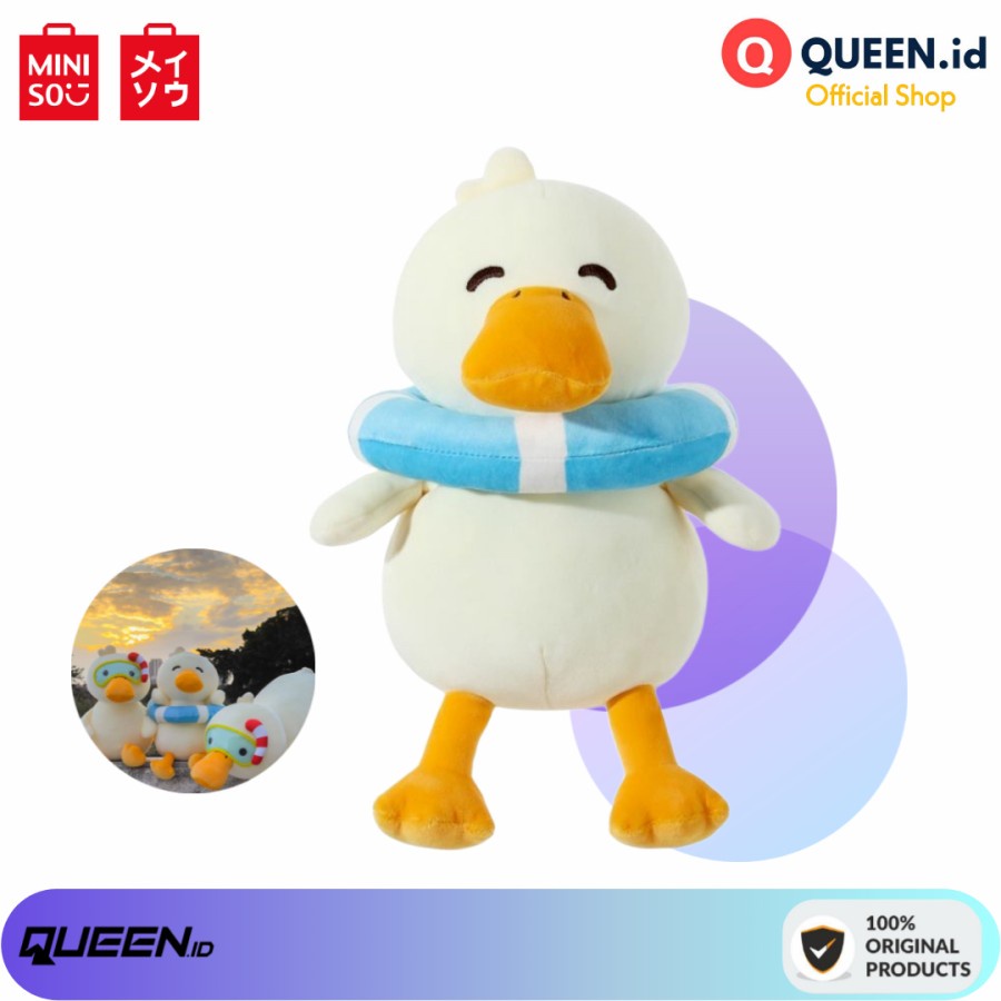 Peluche Pato con Traje de Buceo Miniso