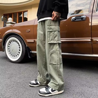 Los Hombres Minus-Two-Cargo Pantalones Casual Holgado Streetwear Deporte  Gimnasio Jeans Ropa de Pierna Ancha Pantalones Pantalones de chándal  Minustwo pantalón(Color:White - Grey,Size:M) : : Moda