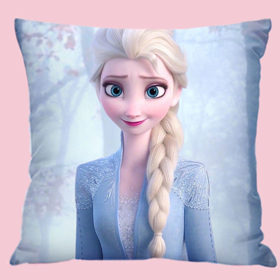 Princesa Elsa Frozen Almohada Personalizada De Doble Cara De Felpa Linda Cama Cojin Regalo De Cumpleanos Shopee Colombia