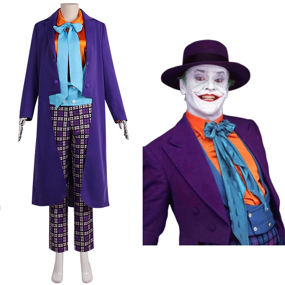 Toitaly Adulto Joker Jack Nicholson Disfraz Cosplay Traje Para Halloween |  Shopee Colombia