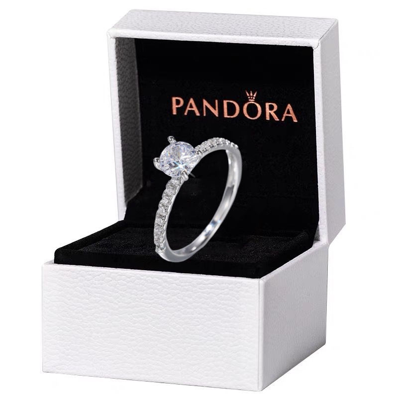 Pandora Anillo De Promesa Plata 925 Mujer Boda De Compromiso