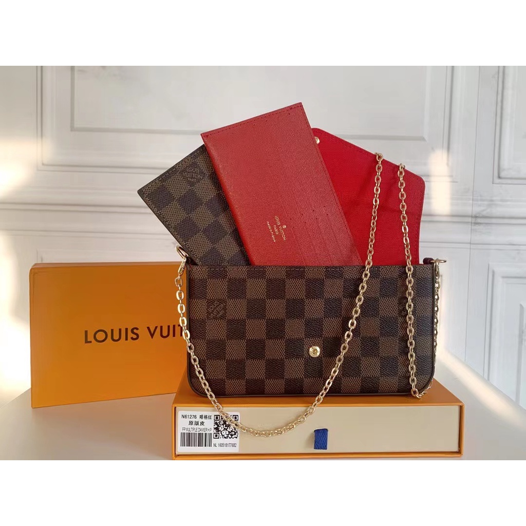 Louis Vuitton Señoras Luis De Bolso/Soporte De Tarjeta/Cartera