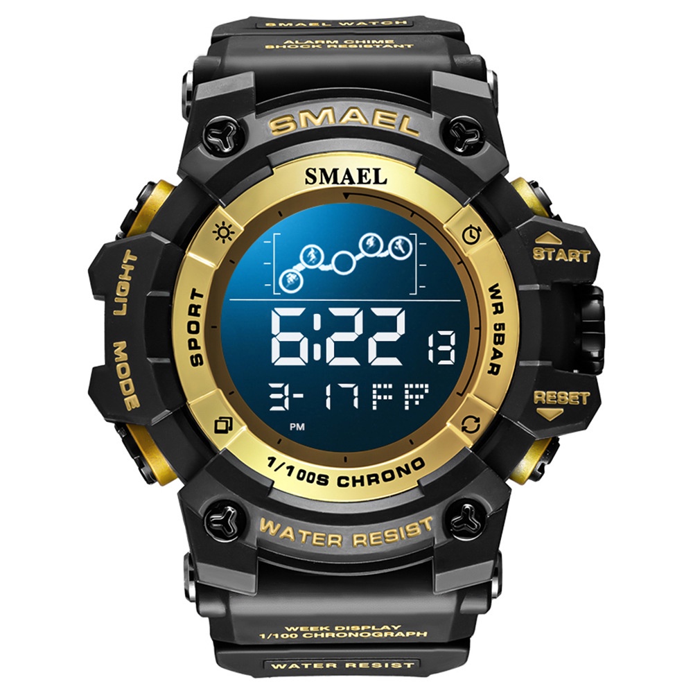 SMAEL Relojes Impermeables Hombres Casual Sport LED Digital Original Watch  8Colors 1802