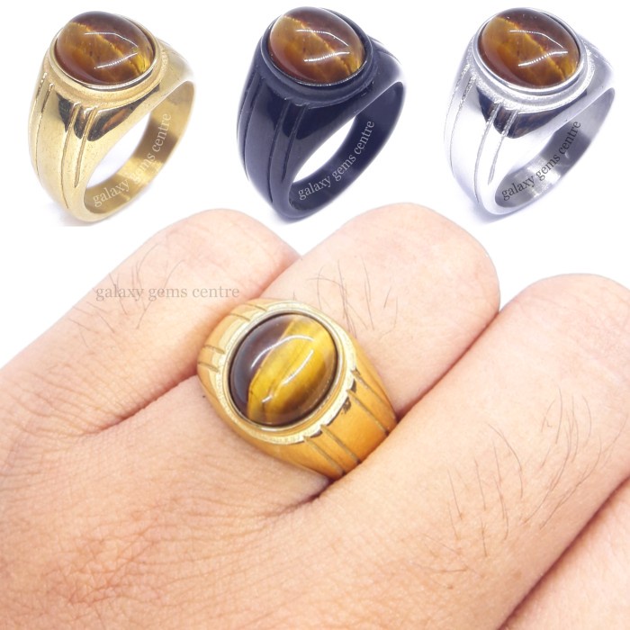 Anillo ojo de tigre hot sale