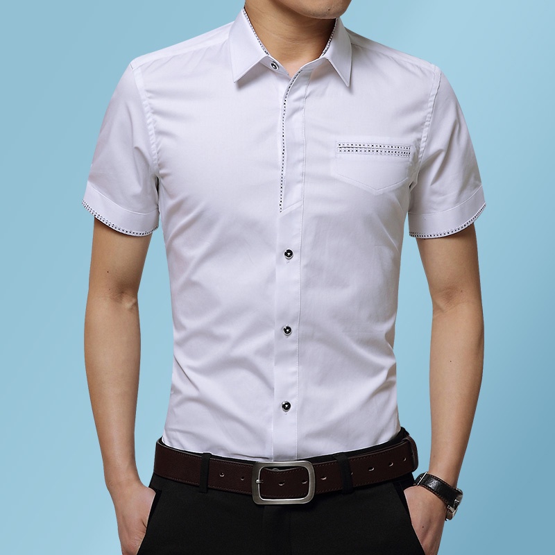 Camisa formal blanca para hombre