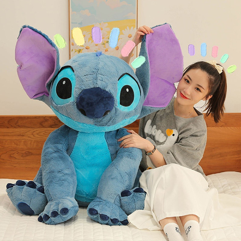 Talla Grande Disney Lilo & amp ; Stitch Peluche De Felpa Muñeca Creativa  Kawaii Decoración De Habitación Juguetes Niña Niños Regalos De Cumpleaños