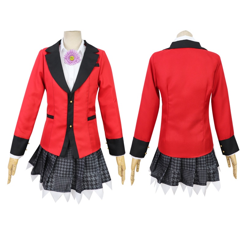 Anime Kakegurui Jabami Yumeko Cosplay Disfraces Uniforme Escolar Japonés Con Peluca Conjunto