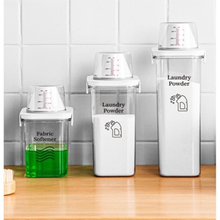 [Paquete de 3] Dispensador de detergente líquido para lavandería para  organización y almacenamiento, contenedores de jabón de lavandería de gran