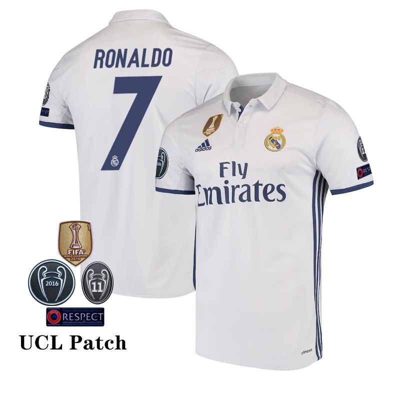 Gladys Tradicional Vacante Camiseta De Fútbol Retro 16/17 Real Madrid Casa Cristiano Ronaldo | Shopee  Colombia
