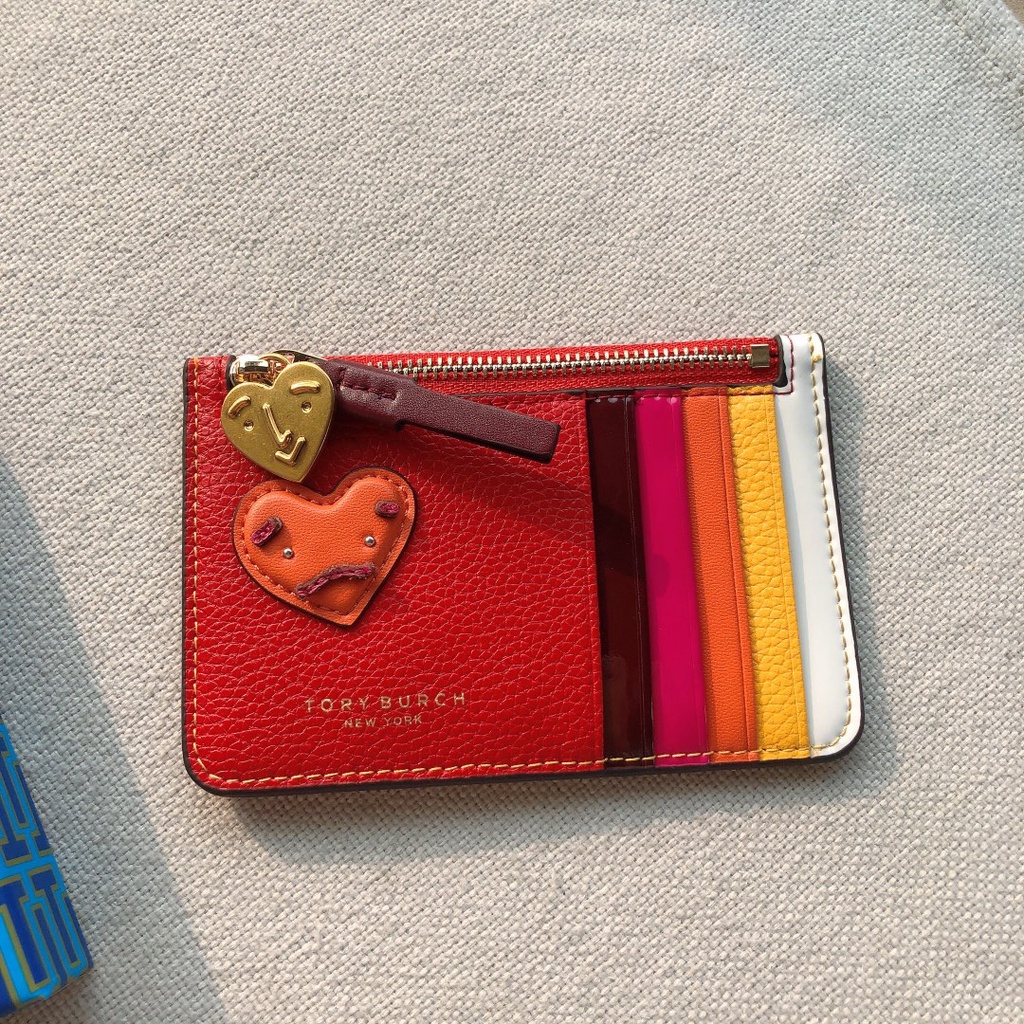 TORY BURCH Nuevas Carteras De Tarjetas De Cuero De Vaca Monedero De Alta Calidad Shopee Colombia