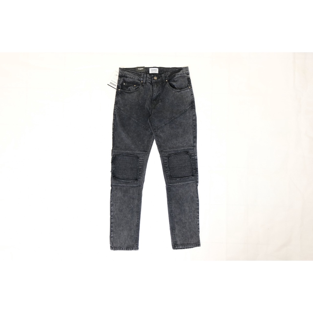 Bikers - PULL&BEAR BLACK ACID BIKERS JEANS modelo