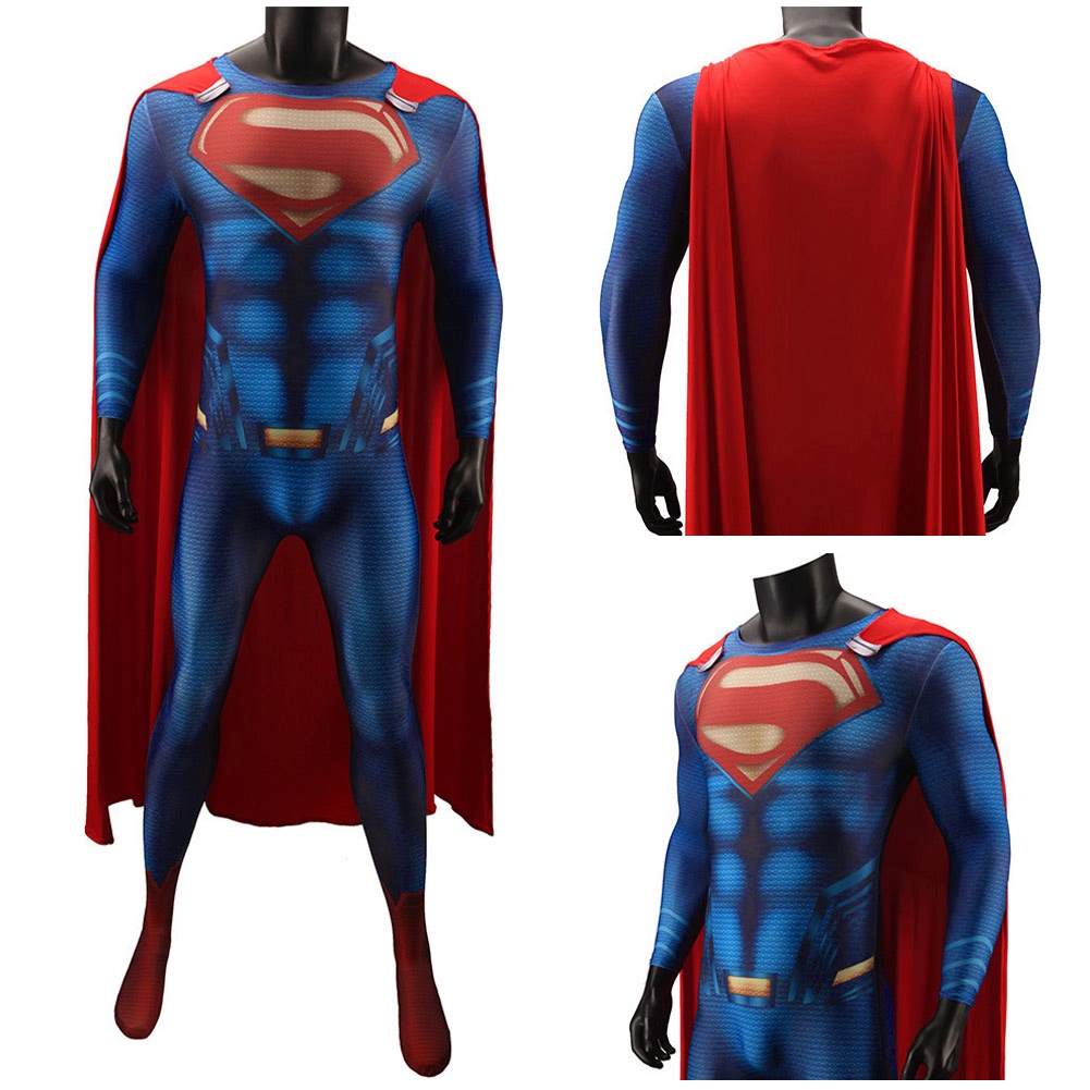 Superman - Camiseta de acero con cuello en V para hombre