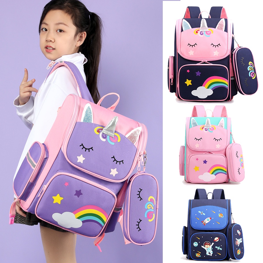 Mochila Bolso Infantil Figura Unicornio Niña/mujer